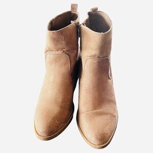 Old Navy Faux Suede Western Ankle Boots
